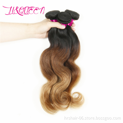 Ombre 1B/4/27 1B/27 1B/30 1B/99J Factory Direct Selling 100% Unprocessed Virgin Human Hair Cuticle Aligned Bundles with Closure